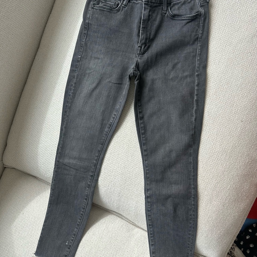 MOTHER Women's Charcoal Skinny Jeans